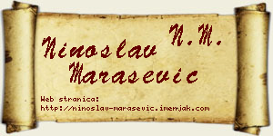 Ninoslav Marašević vizit kartica